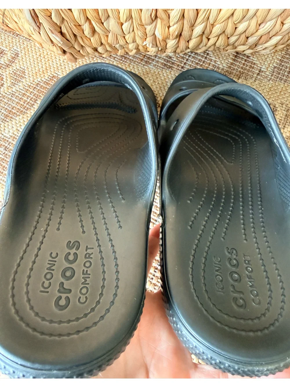 CROCS Classic Black Slide Sandals Unisex Size Mens 10 Womens 12